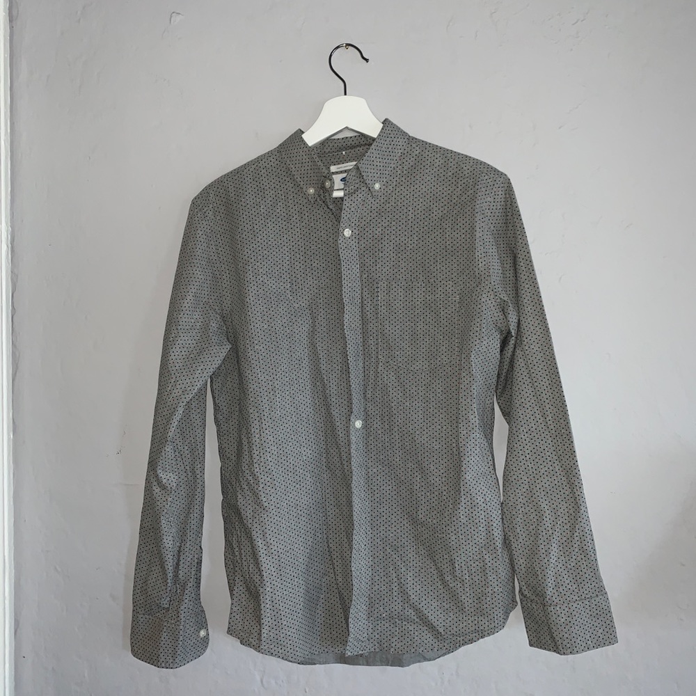 Grey Slim Fit Buttondown